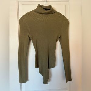 Abercrombie & Fitch Ribbed Turtleneck Bodysuit